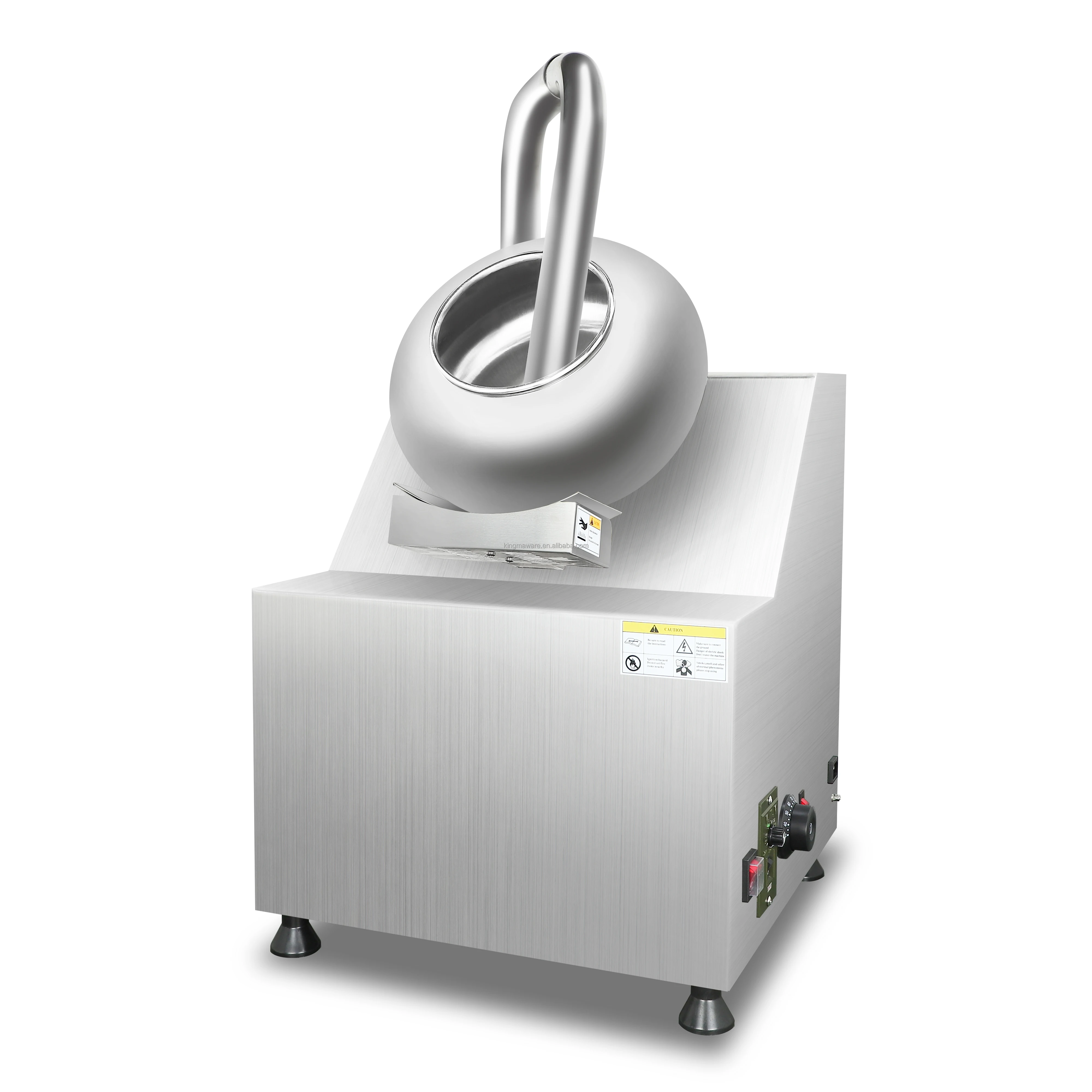 Cooling and Bottom Heating System Automatic Chocolate Coating Pan Small 8L Peanut Candy Sugar Nut Coating Making Machine - Image 4