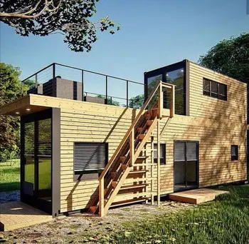 China Luxury Prefab Container House Two-story Customization Low Cost ...