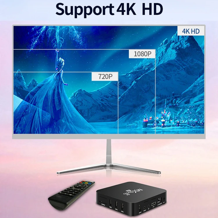 Factory Directly Price Amlogic S905W Android 7.1/9.0 TV Box MXQPRO 1/2GB Ram 8/16GB Rom Support  4K Full HD TV Box MXQPRO