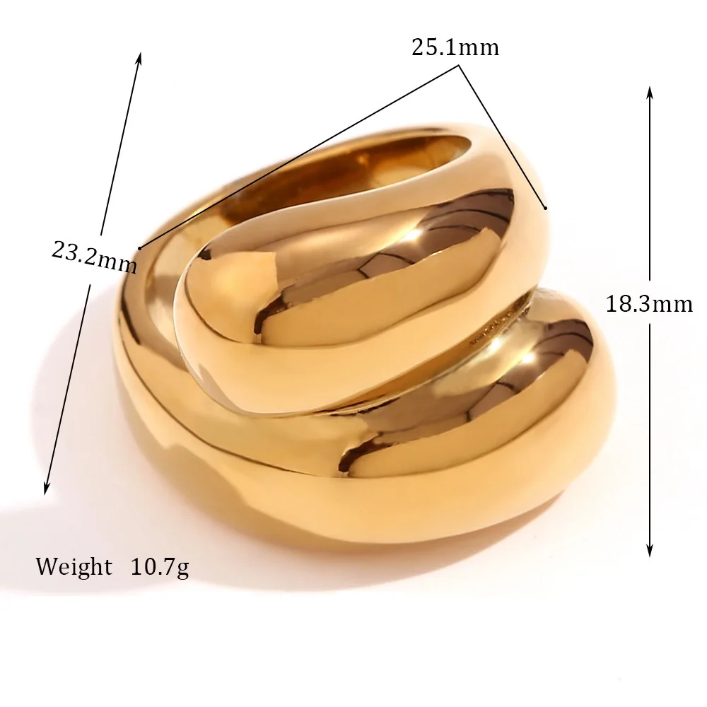 Popular Ring Fashion Jewelry 2024 Stainless Steel Plating 18k Gold   Hd1ced7cc389c4fd1afe2d054432028af8 