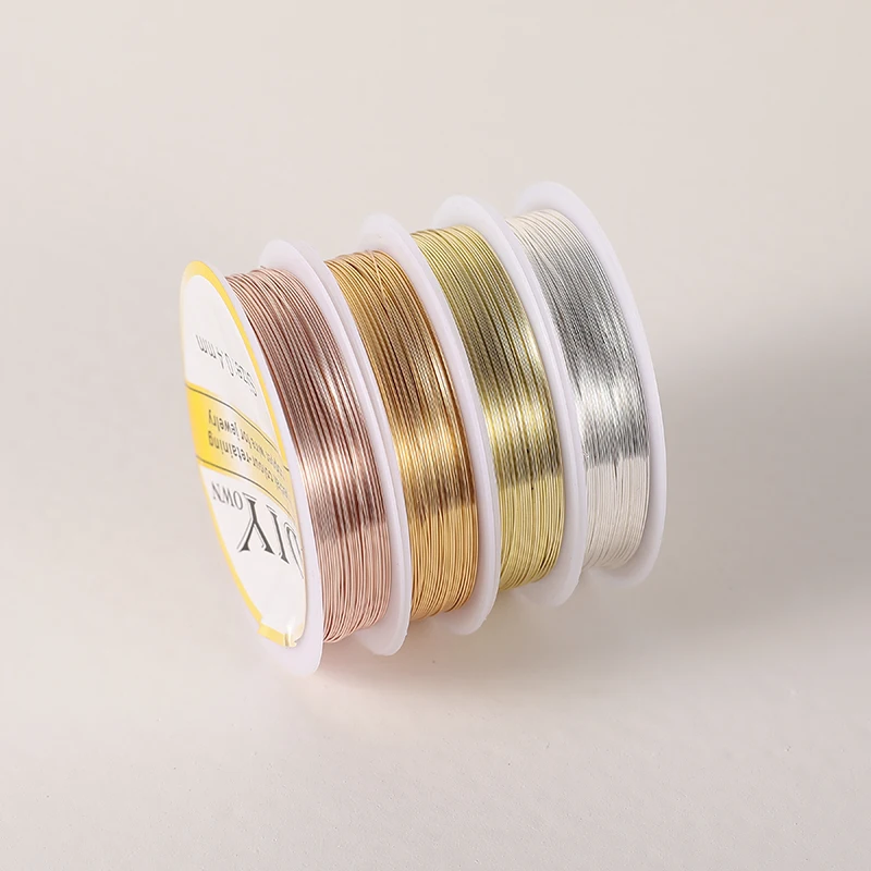 Оптовая продажа медная проволока для творчества аксессуары волос ручной работы изготовления серебряная ювелирная