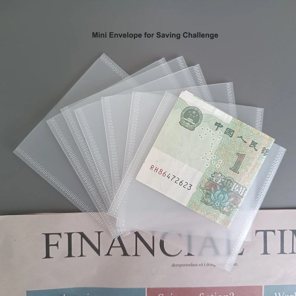 Wholesale Custom Frosted Plastic Square Reusable Envelopes A9 Money