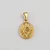03-oval sun and moon-gold