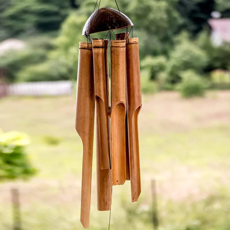 Magefertigte Grohandels-Bambus-Windspiele Holz-Windspiele Bambus Beste  Heim- oder Gartendekoration