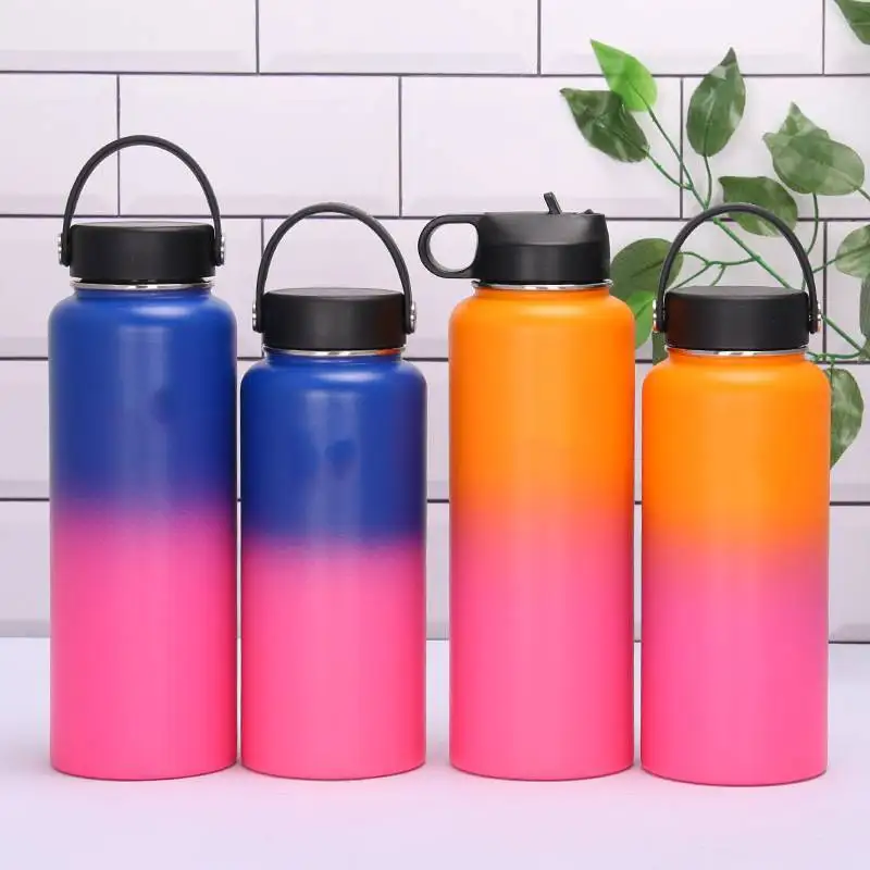 Termos Water Thermo Hydroflask Wide Mouth Water Bottle With Straw 32 Oz ...