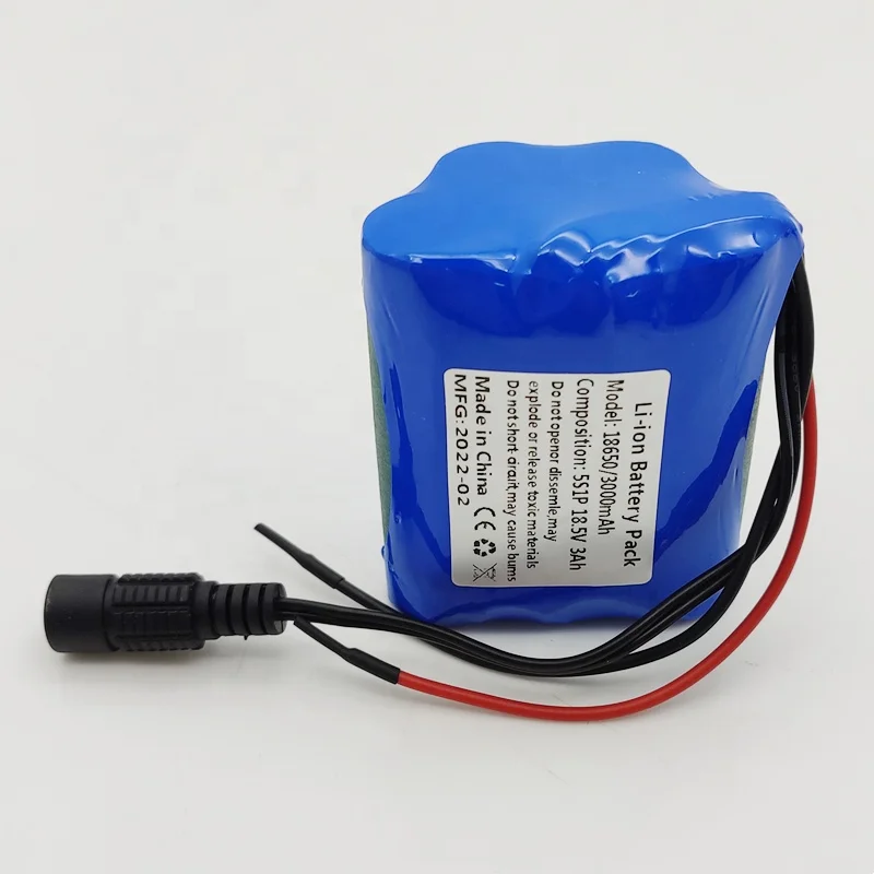 Good Quality 18650 5S Lithium Ion Battery Pack 3000mAh with PCB