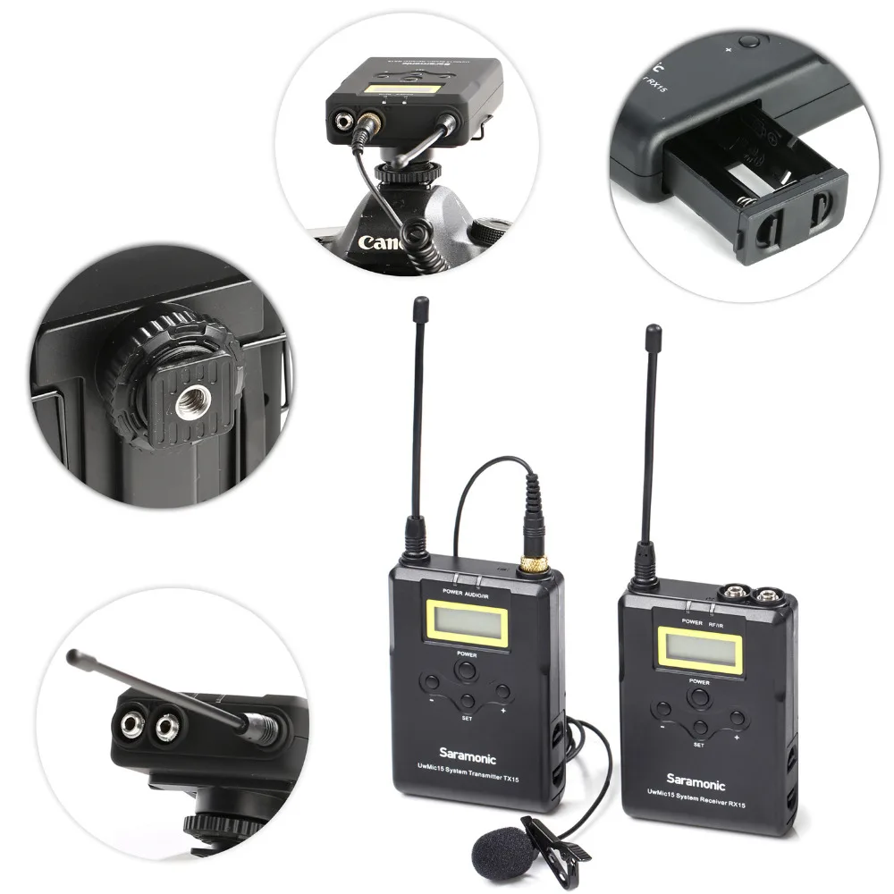 Saramonic・UwMic15B UwMic15 16-Channel UHF Wireless Lavalier System | Saramonic