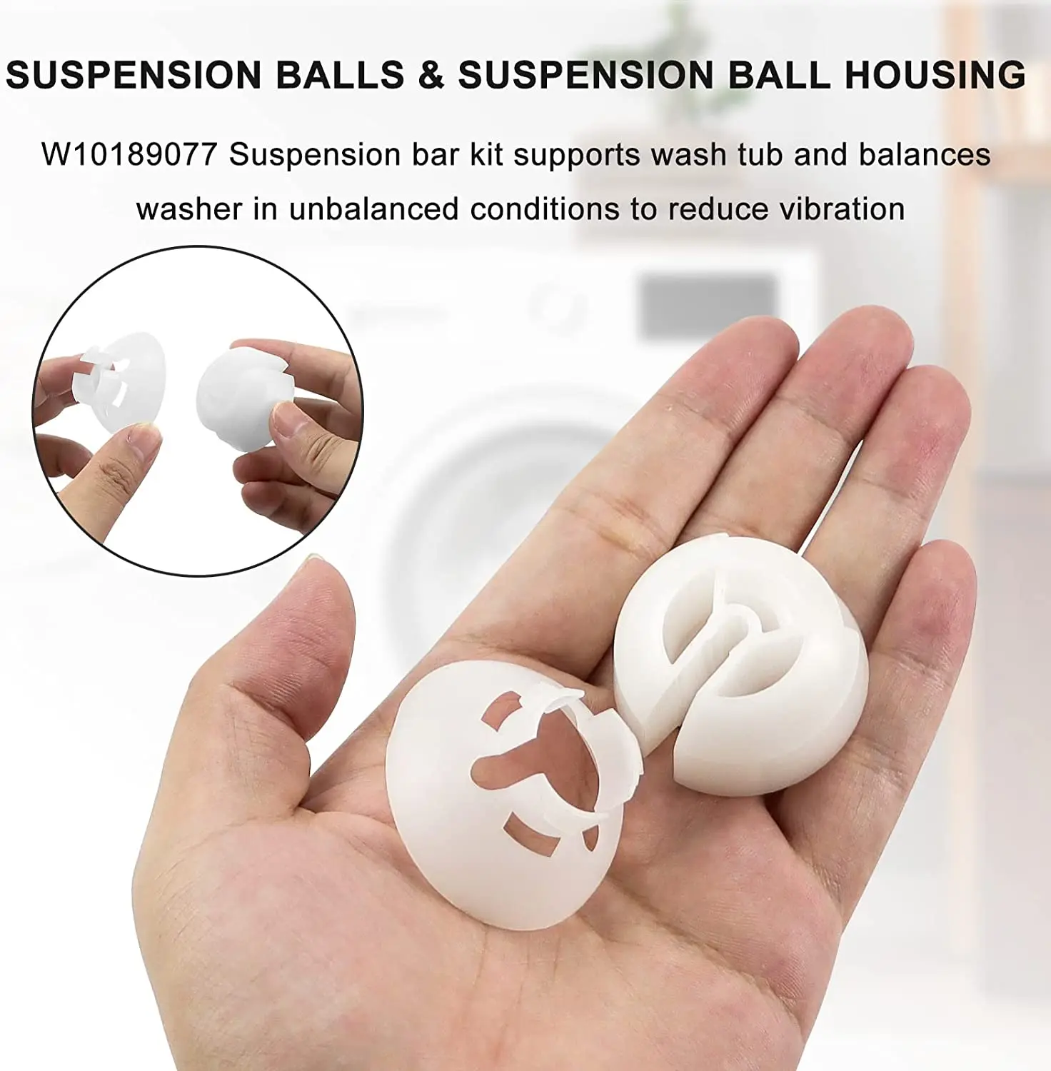 W10189077 W10780045洗衣机悬挂杆套件更新兼容Ken-more May-tag