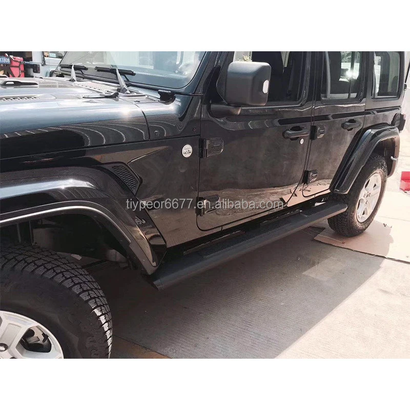 product side step running boards for jeep wrangler jl 2 door sahara rubicon 2018 2024 auto suv accessories body parts foot step pedal-7