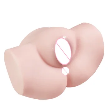 3D Silicone Anal Sex Dolls for Rubber Vagina Sexy Big Ass Pussy Masturbation Toys for Men