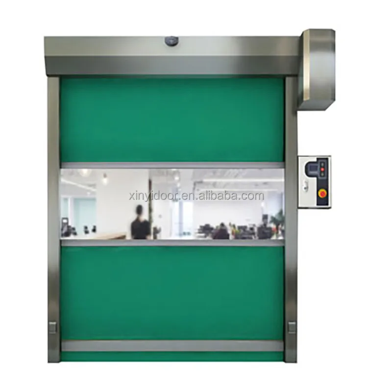 Ce Factory Pvc Roller Shutter Door Automatic Fast High Speed Vertical ...