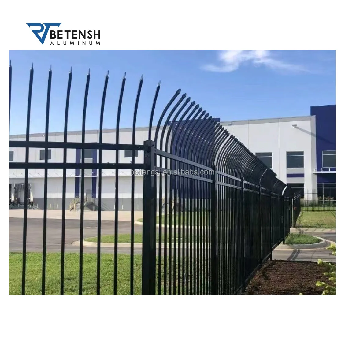 Easy Install Welded Black Powder Coated Garden Security Aluminium