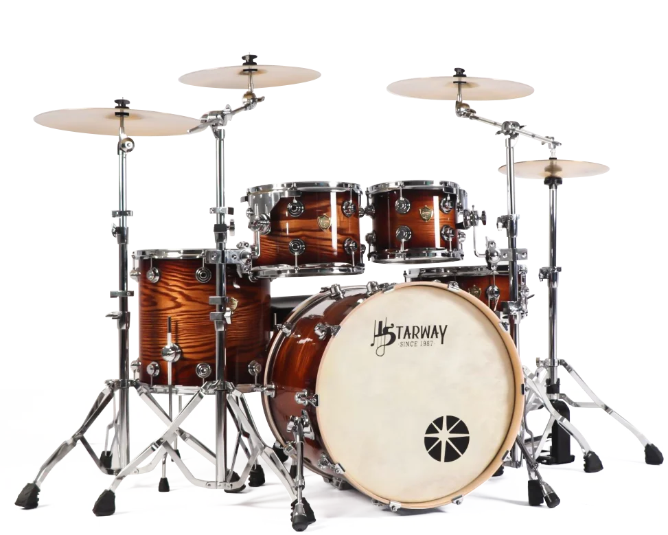 Starway D36 Custom Professional Level Jazz Drum Set Musical Instrument Acoustic Tambor Kit for Performance Drummer