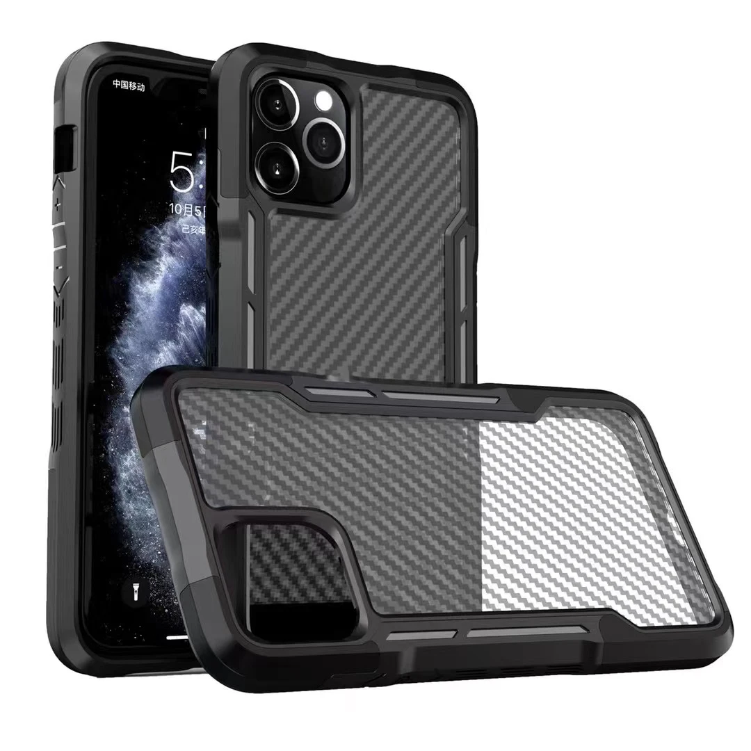Carbon Fiber Mobile Case For Iphone 12 13 14 Pro Max Phone Case For