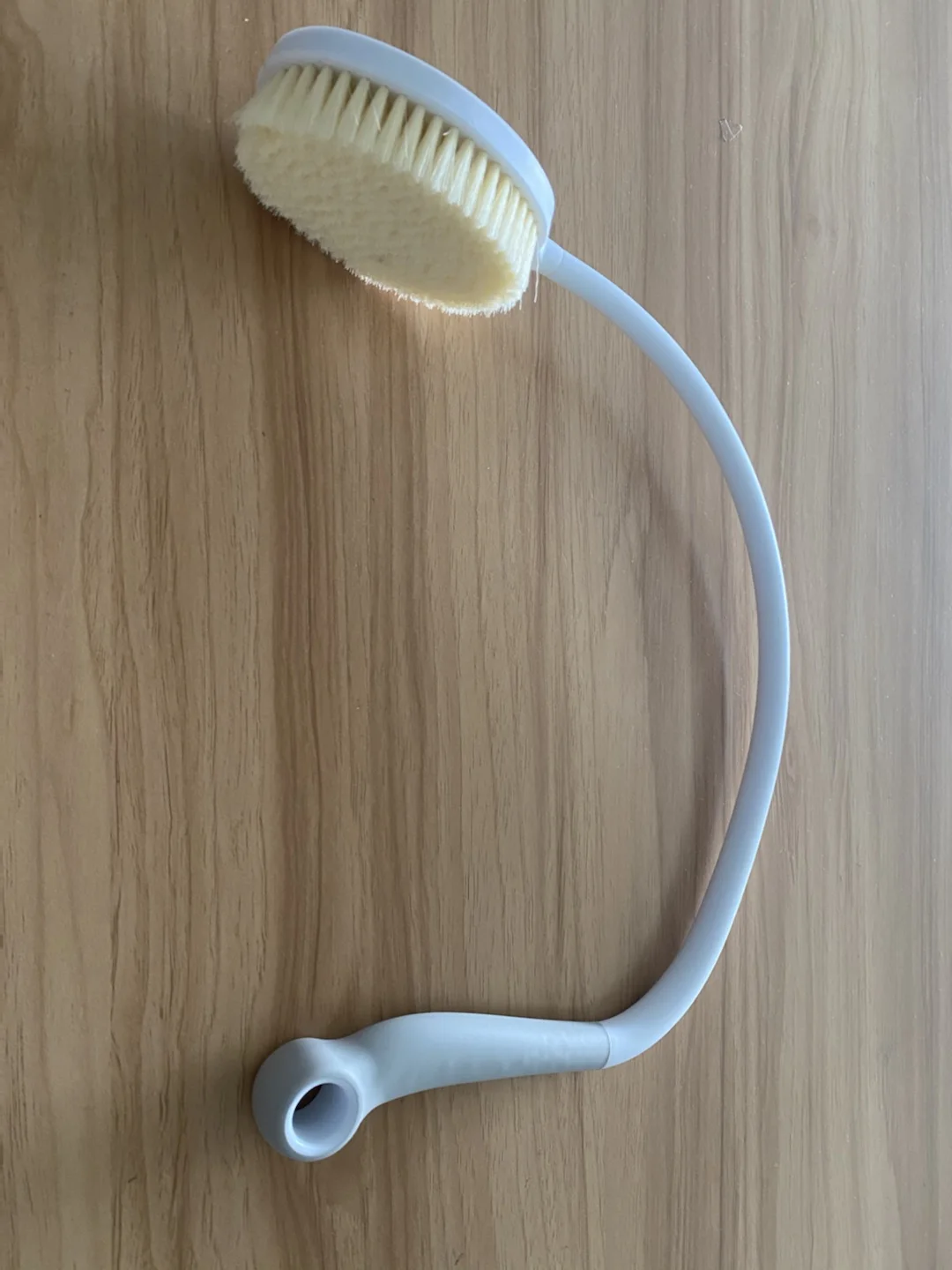 Shower Brush With Ushaped Long Handle,Bath Brush With Curved Handle
