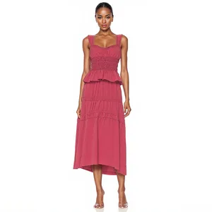 Draw Rope Fold Flounce Edge Elastic Waist Large Size Spring and Autumn New Shopping Skirt Woman