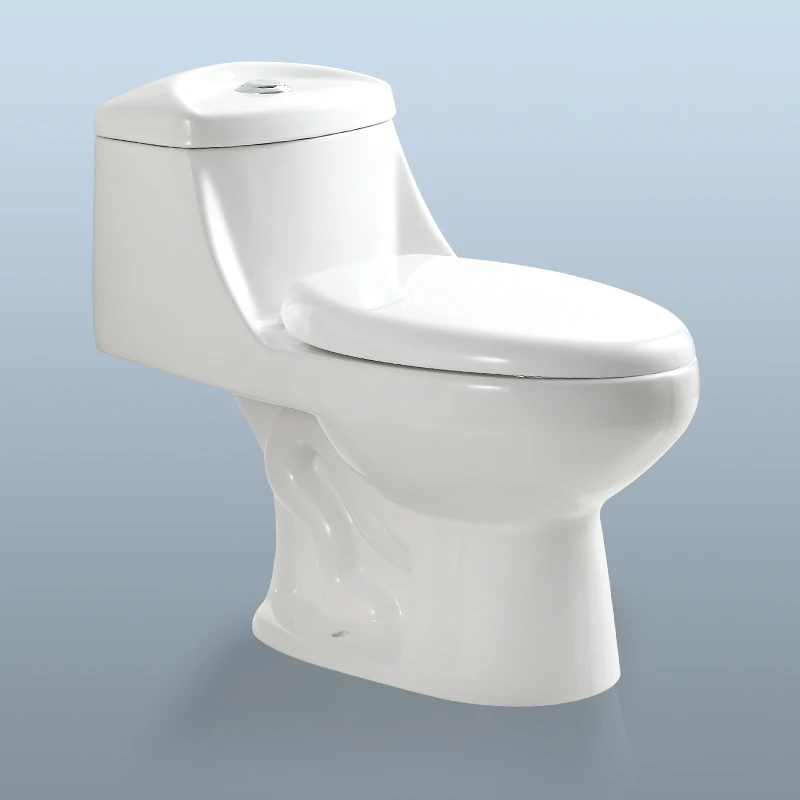 Cheap White Bathroom Porcelain Toilet Short Flush Tank One Piece Ceramic Toilet Bowl Sanitary Ware WC