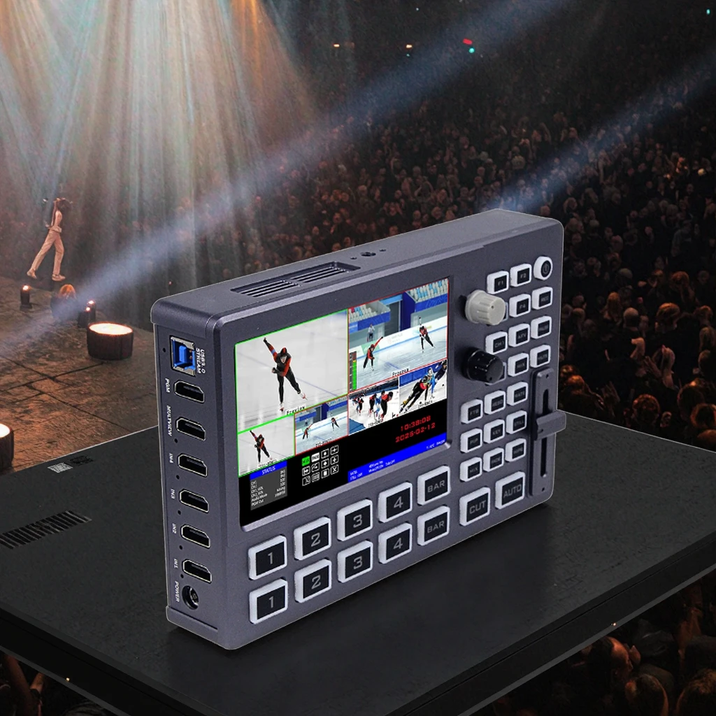 4-channel OBS Vmix Video Switcher Mixer Device Well HDS8101