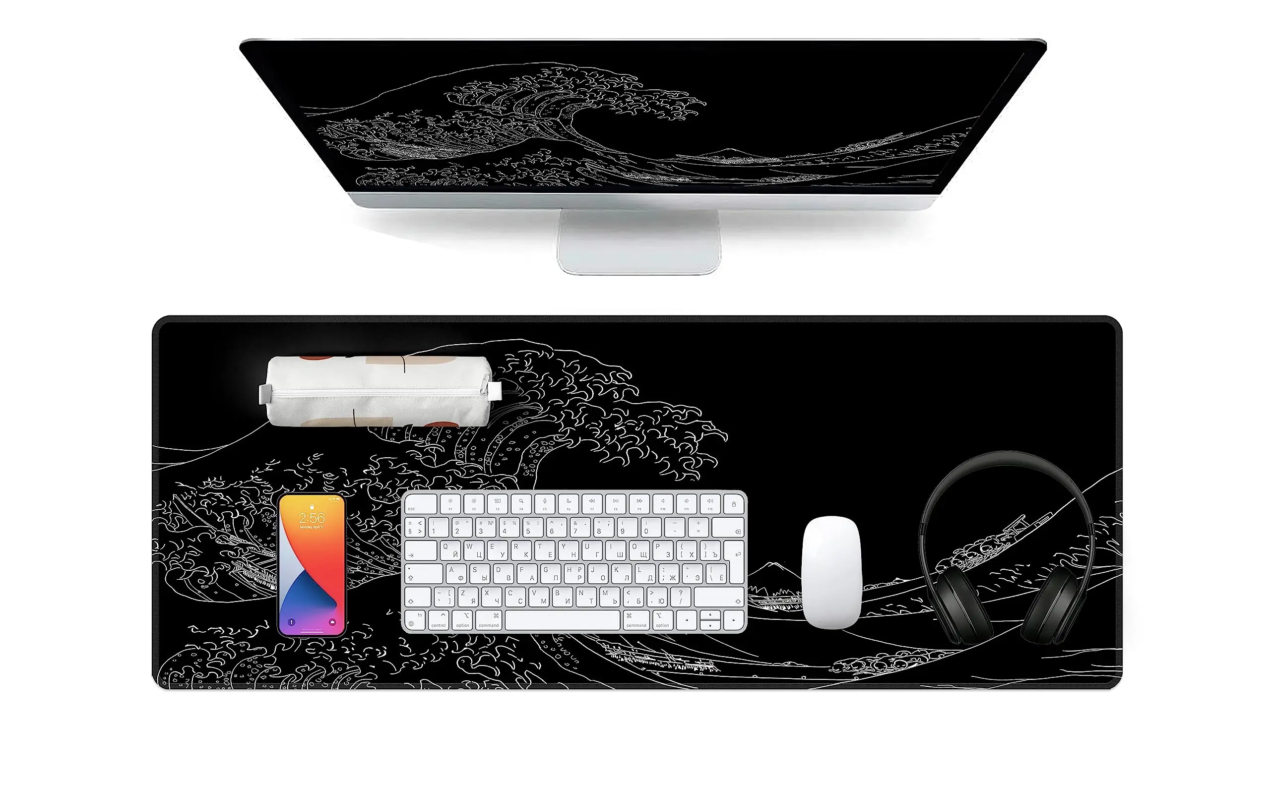Gaming Mouse Pad - Large Desk Mat with Anti-Slip & Protection