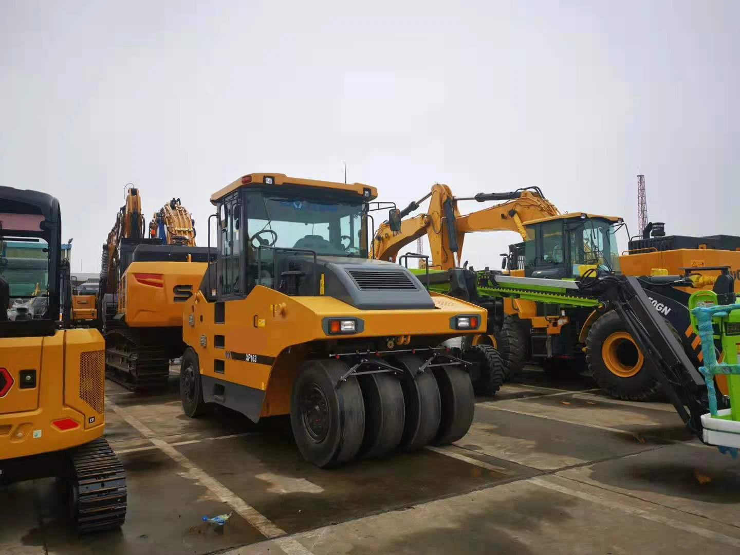 Новый шинный ролик XP163 16 тонн пневматический дорожный каток с запасными частями