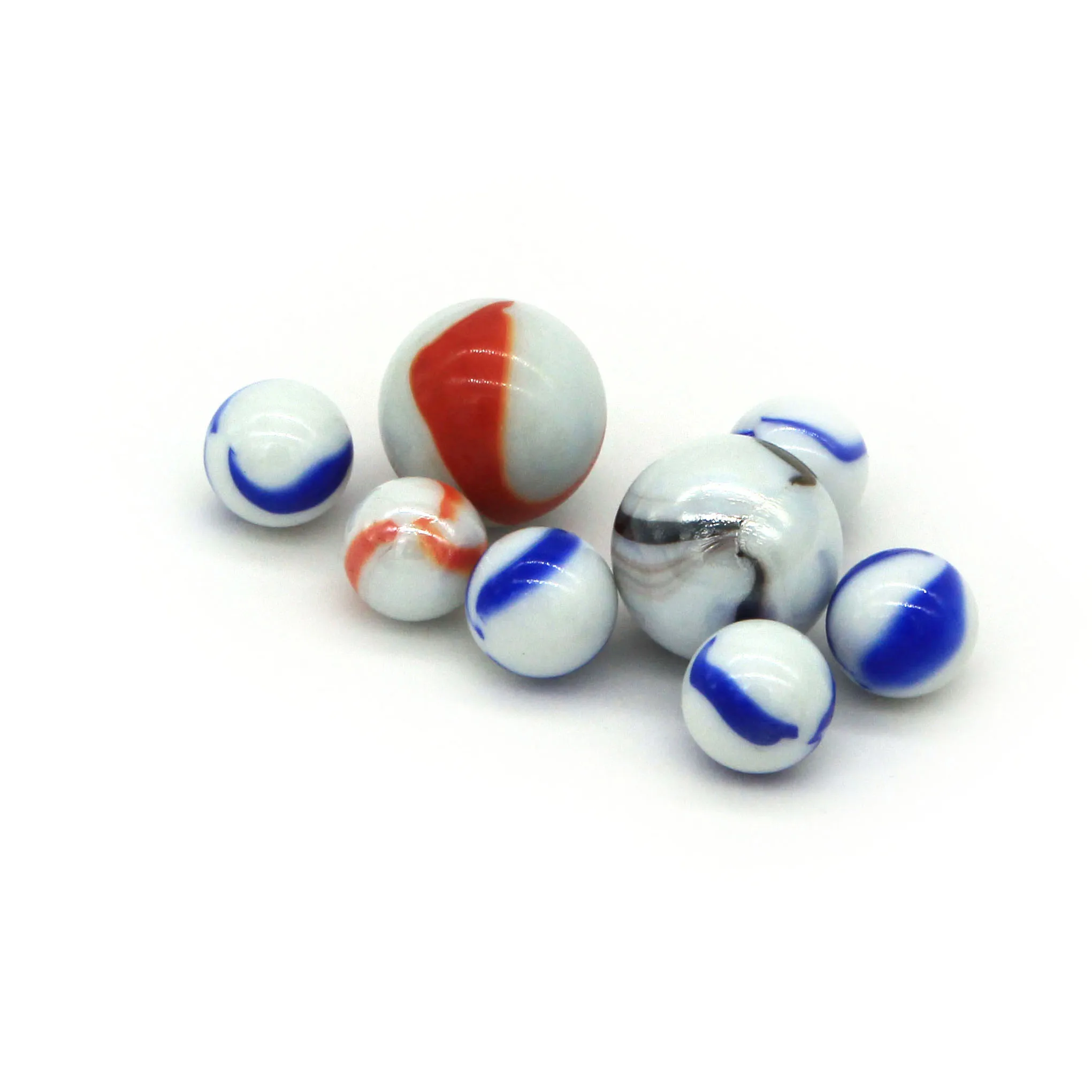 Round toy wholesale different color china glass marbles 2020