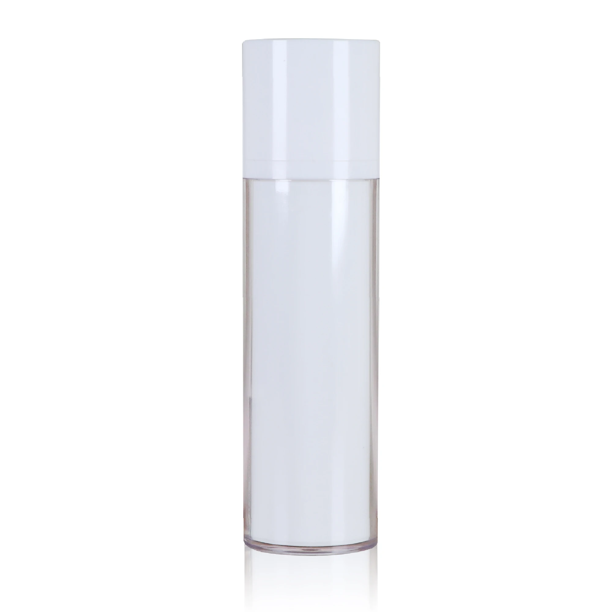 In Stock 15ml 30ml 50ml Twist up Serum Bottle Custom Round Square Shape Empty Plastic Airless Pump Bottle for Cosmetic