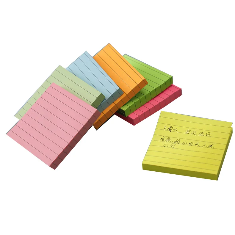 Factory Directly Custom Lined Sticky Notes 3X3 in Bright Ruled - China  Lined Sticky Notes, Post Stickies