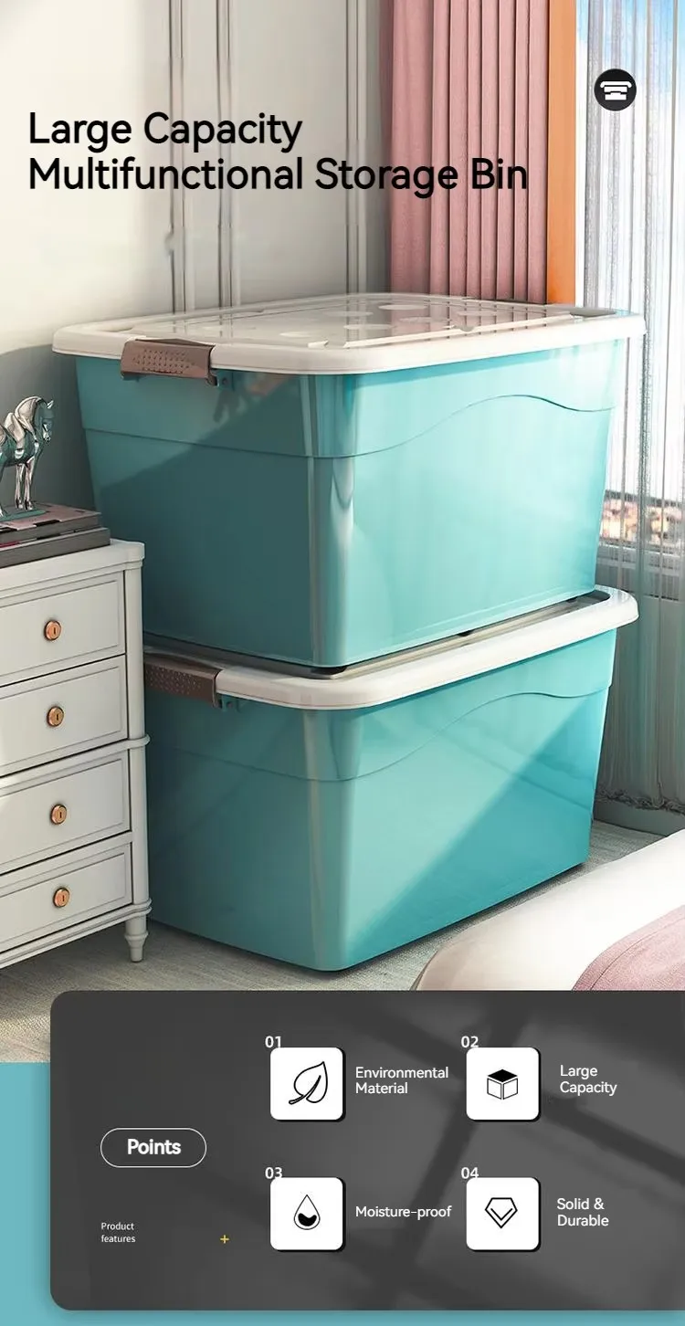 Large Capacity Durable Multiple-Function Storage Box & Bin for Clothing with Pulley for Warehouse Use factory