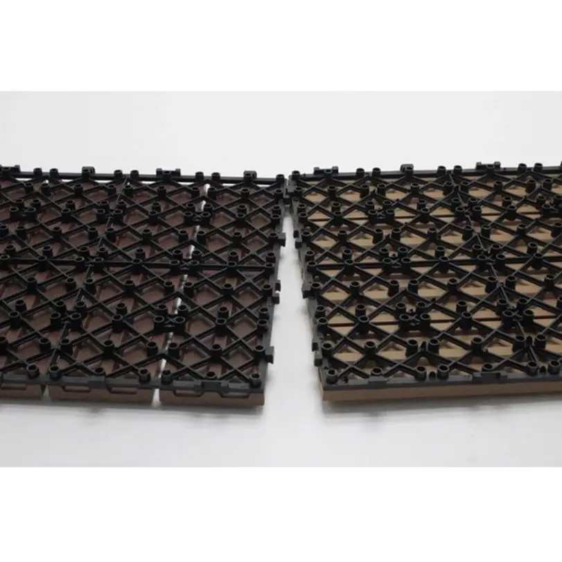 Outdoor Antiuv Interlocking Wood Plastic Flooring Garden Wpc Diy Deck