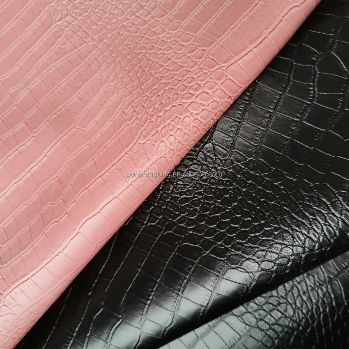 Crocodile Texture Synthetic Pvc Leather Pfd3010 Durable Use For Bag Box ...