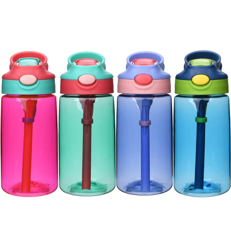 AOHEA Kids Cleanable Water Bottle with Silicone Straw, PC Water Bottle, Reusable and Durable for Toddlers, Kids Water Bottle manufacture