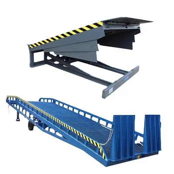 Railway dock loading and unloading dedicated ramp hydraulic lift forklift operating platform telescopic vehicle bridge