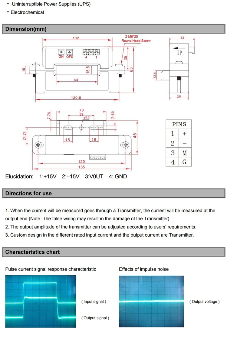 Hall Effect Current Sensor Clamp QNHCK12 DC 800A 1000A 1500A 2000A 4V Split Core Current Transducer Open Type CT Transformer