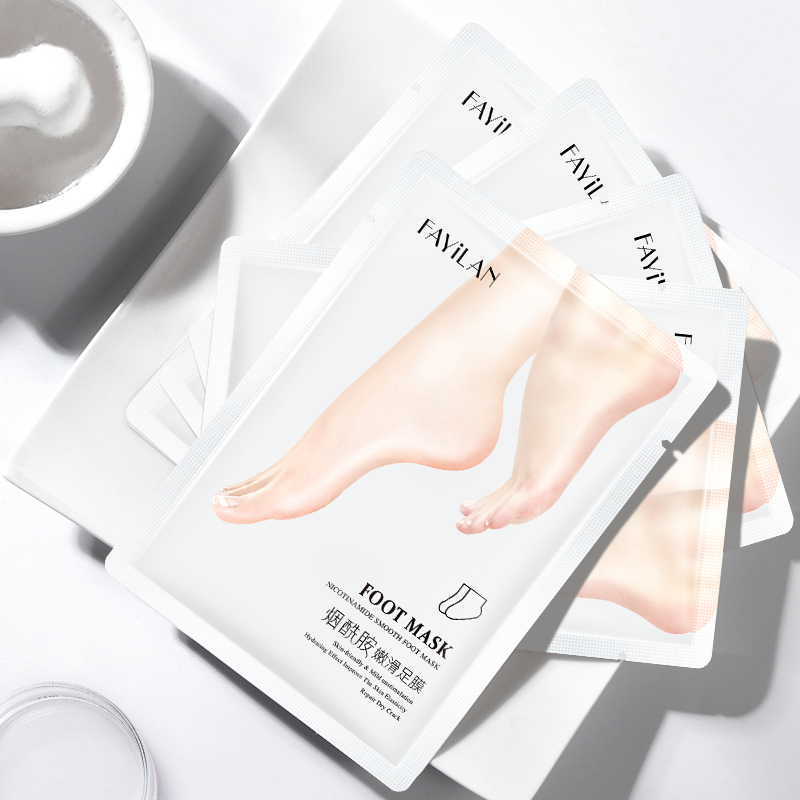 Оптовая продажа, маска для ног Niacinamide, восстанавливающие, отшелушивающие, увлажняющие маски для ног