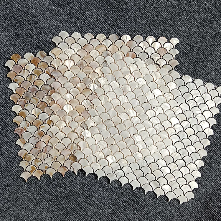 YDSTONE Modern Square Pearl Shell Mosaic Wall Tile Interior Home Decor Backsplash Stone Graphic Design Solution Capability