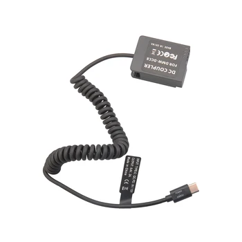 Type-C/USB-C to DMW DCC8 Dummy Battery Convenient Camera Power Cable Compatible with G5 G6 G7 G80 G81 G85 detail image