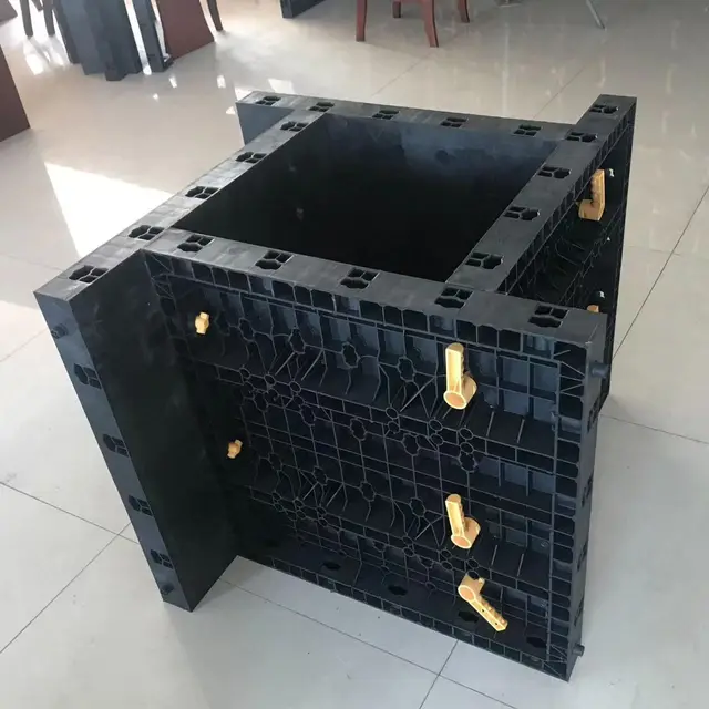 Adjustable Concrete Formwork  Concrete Wall Formwork Plastic Reusable Concrete Pillar Mold Formwork Concrete Wall Forms