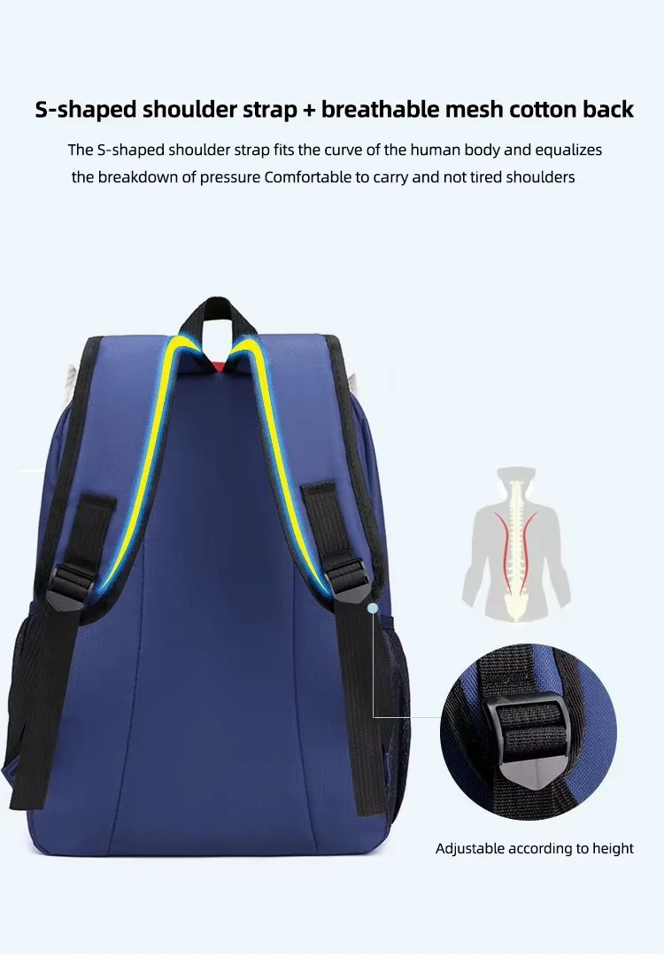 Customized backpack with logo training course gift backpack for primary and secondary school students double-shoulder bag