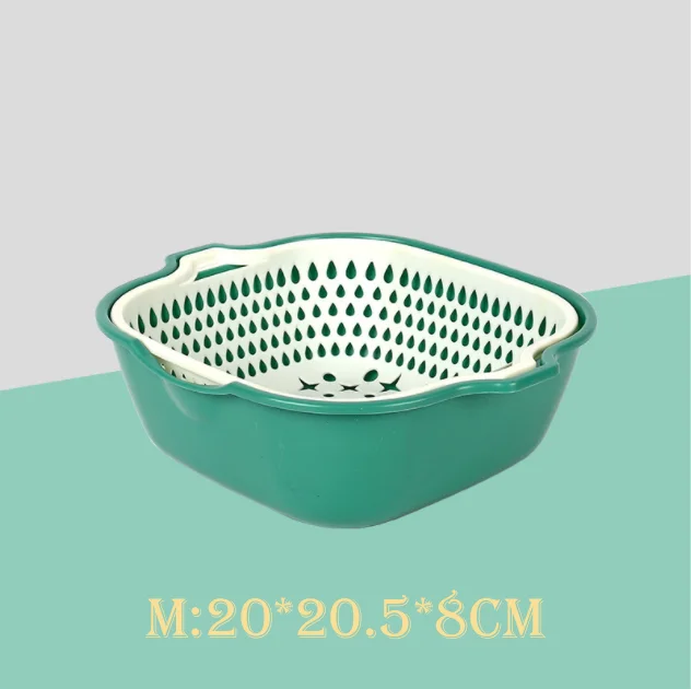 6-Piece Kitchen Multifunctional Drain Basket PP Material Household