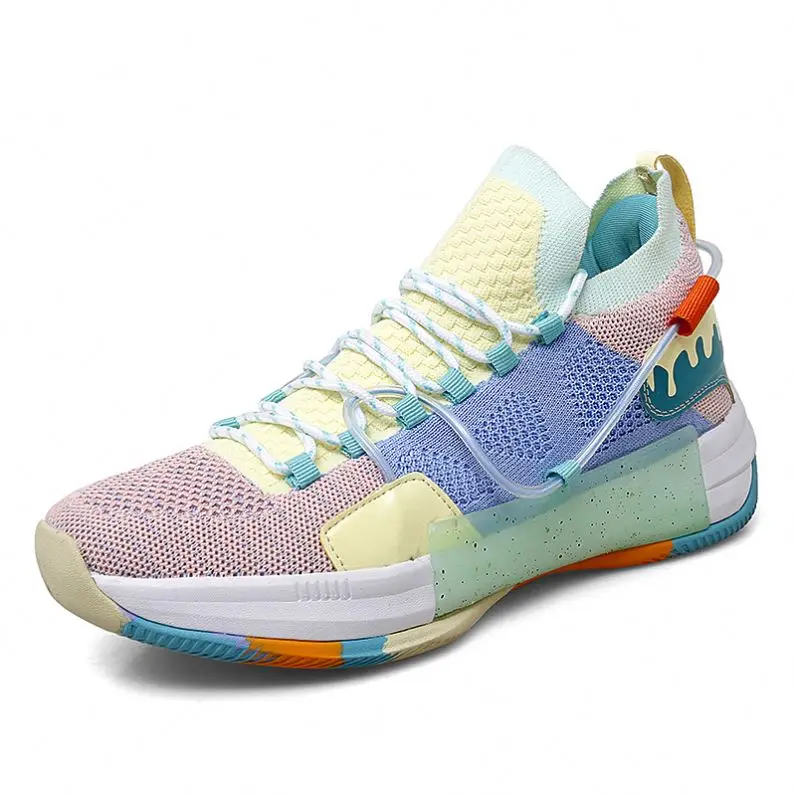 Баскетбольная обувь для мальчиков, мужские модные спортивные кроссовки, резиновая обувь для игры в баскетбол, модная трендовая обувь для бега