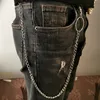 White K heart-shaped pants chain