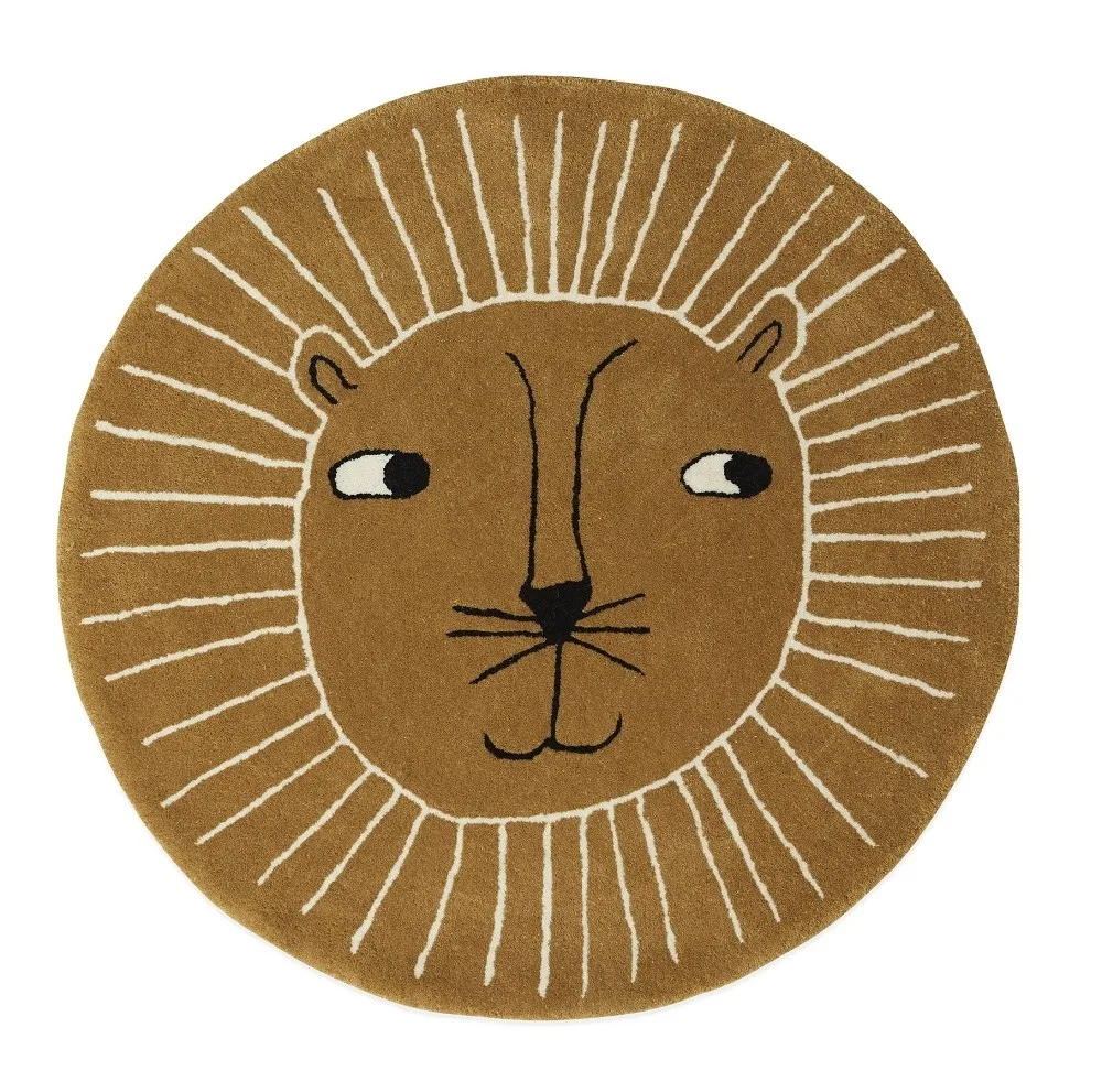 Супермягкий круглый коврик с животными хлопковый ковер для детей напольные игровые коврики украшение детской