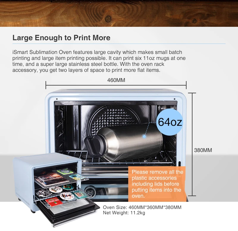 ホールセールCraft Express 40L 3D昇華印刷用熱プレス convectionオーブン
