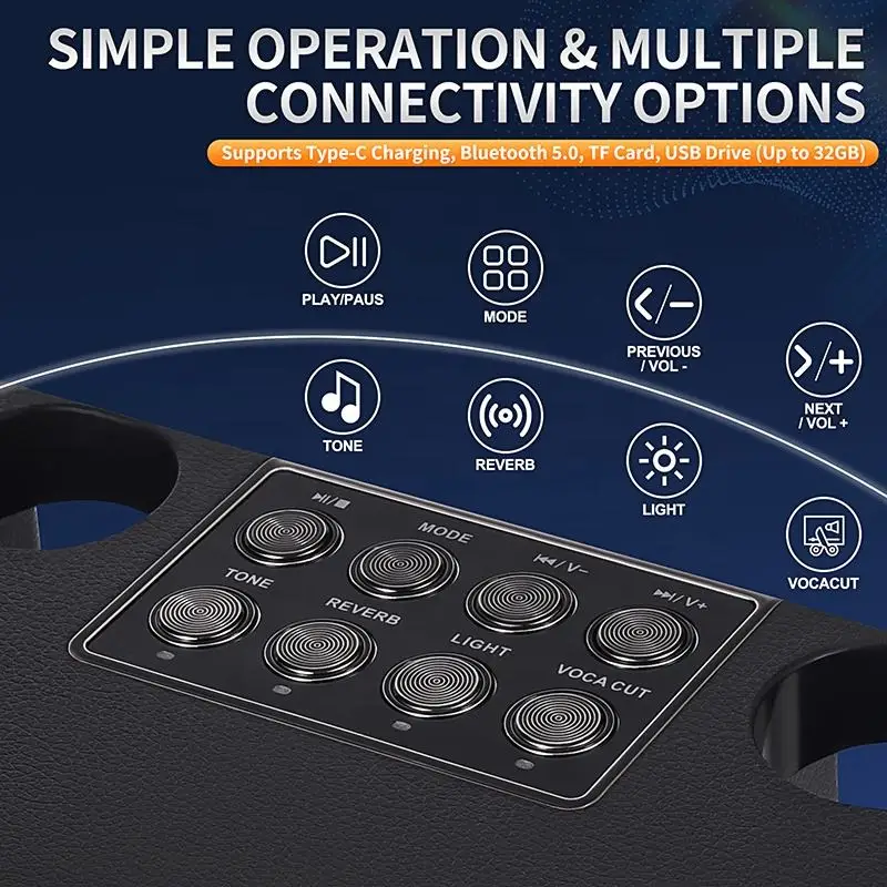 Loud Machine Portable TWS Function DJ Surround Stereo Wireless Loud Machine 2 ...