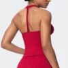 bright red vest