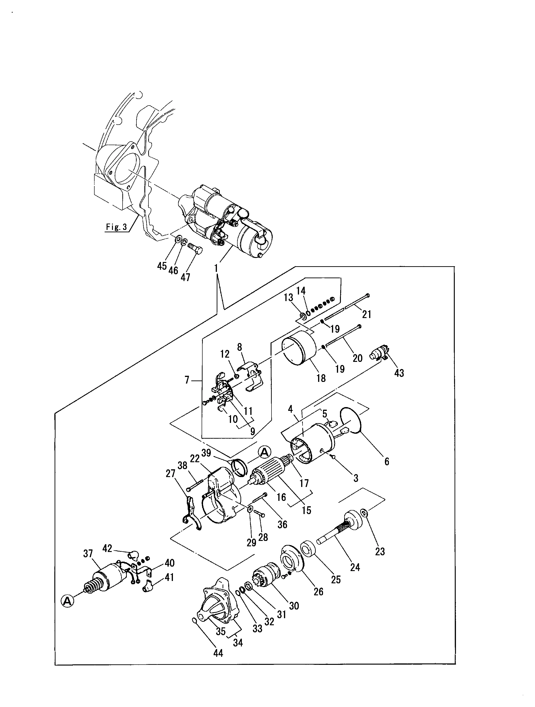 Starting Motor 127610-77020 for Yanmar Agricultural Tractors