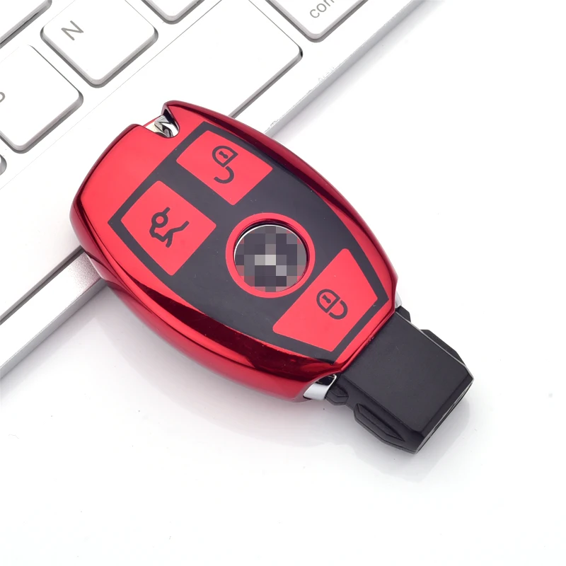 Мягкий ТПУ чехол для автомобильного ключа с индивидуальным дизайном защитный пульт дистанционного управления Mercedes Benz C Class W205 GLC