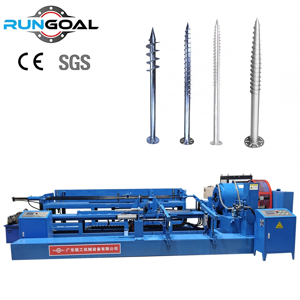 Rungoal Wear Resistant Spiral Pile Tube Swaging Machine for Continuous Production