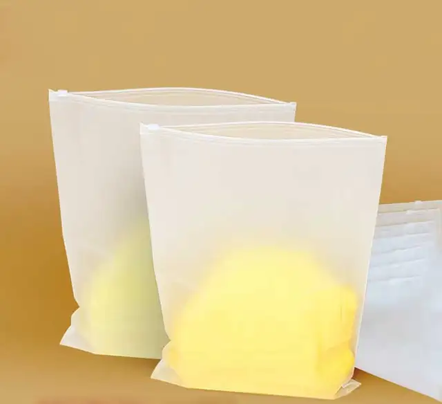 Manufacturers Printing Logo Packaging Clothing Plastic Bags Custom Zipper Clothing Frosted Zipper Durable Plastic Bags