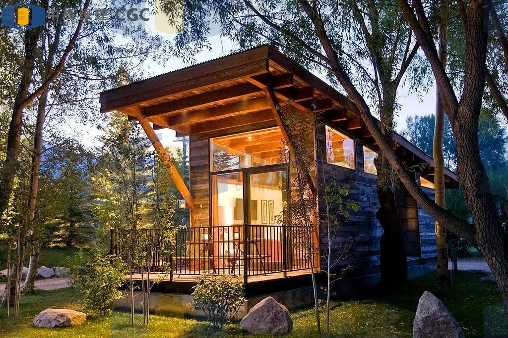 CGCH Low Price Container House Prefabricated Casas Wooden House 40ft Prefab Shipping Container Homes for Sale
